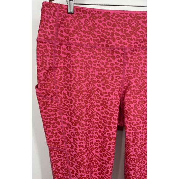 Torrid Pink Cheetah Leggings Plus Size 3X Crop High Rise Women New - Picture 3 of 8